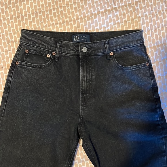 GAP STRAIGHT JEANS • SIZE 30 REGULAR • BLACK - Picture 2 of 6